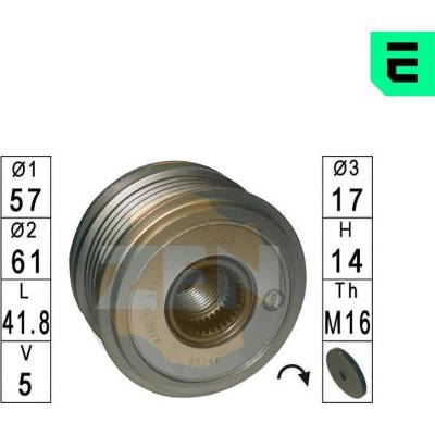 Voľnobeżka alternátora ERA ZN5583