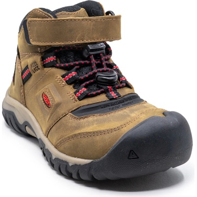 Keen Ridge Flex Mid Wp Children bison/red carpet – Zboží Dáma