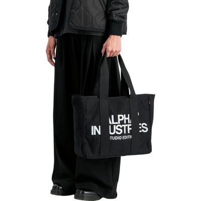 Alpha Industries veľká taška Studio Tote Bag Large black čierna