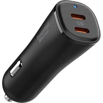 Spigen Зарядно за кола 50W с два USB-C порта от Spigen ArcStation Essential EV502 - Черно (8809971233743)