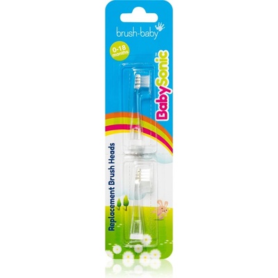 Brush-Baby BabySonic резервни глави за четка за зъби 0-18 months 2 бр