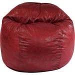 PUFRELAX Пуф барбарон, 400л. , Matusalem - Cranberry, Перящ се калъф, Подходящ за деца, Пълнеж с микс от мемори пяна и дунапрен, Гама Premium, 8422 (PUF-M-M-PT-CRB) - topmarket