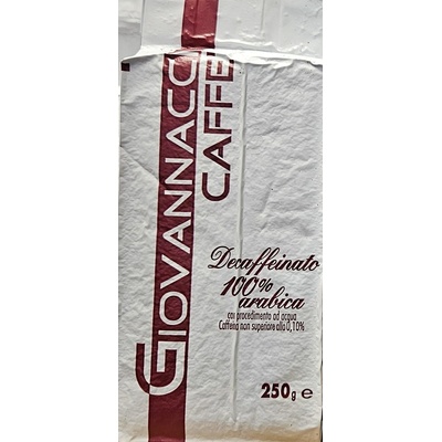 Giovannacci caffé 100% arabica mletá káva bez kofeinu 250 g