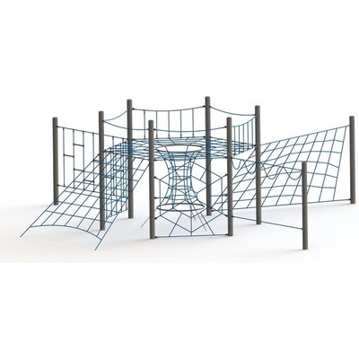 Playground System Herní prvek z nerezu Velká lanová prolézačka