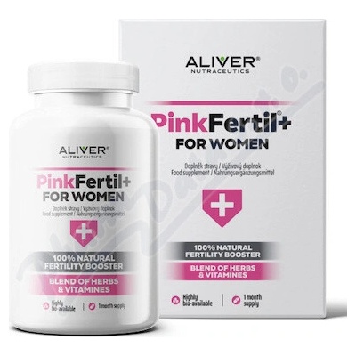 Aliver Nutraceutics Pinkfertil +Plus for women 90 kapslí