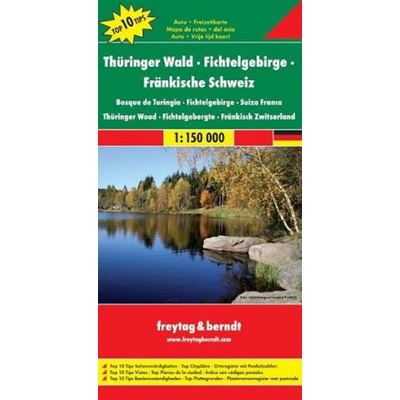 Thüringer Wald-Fichtelgebirge Fränkische Schweiz Durynský les Fichtelgebirge Fränkische Schweiz 1:150T automapa