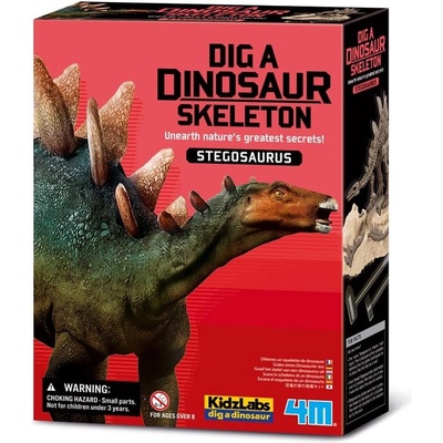 4M Комплект да изследователи 4M - Изкопай скелет на Стегозавър (4m-03229)