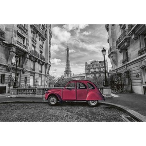 DIMEX ART Флизелинов фототапет ретро автомобил в черно 375 x 250 см