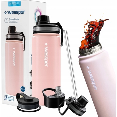 Wessper ActiveMax Termoska na nápoje Steeline 500 ml ružová