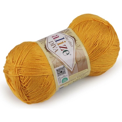 Pletací příze Alize Diva 100 g Varianta: 18 (488) hořčicová, Balení: 1 ks 55746/140783/276208
