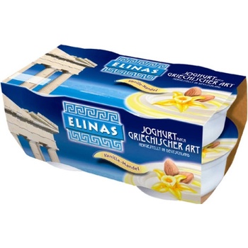 Elinas Jogurt řecký vanilkový s mandlemi 4 x 150 g