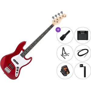 PSD Guitars JZB-100 Premium SET Red Електрическа бас китара