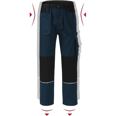 MALFINI Pracovné nohavice pánske - Woody W01 tmavomodrá