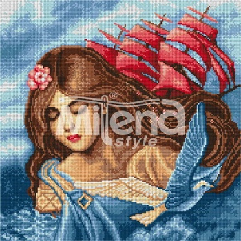 Milena Style Алени платна - гоблен със схема конци Ariadna 1: 1