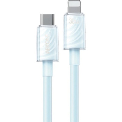 Wekome WDC-73 nabíjací a dátový USB-C na Lightning 1,2m modrý