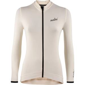 Nalini Фланелка с дълъг ръкав за колоездене Nalini Women's New Wrap L/S Jersey Cycling jersey - Off White (156-2698-0511)