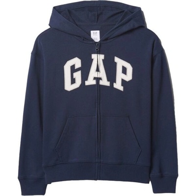 GAP V-FRCH Heritage Logo chlapecká mikina tmavě modrá