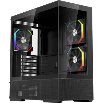 1stPlayer Crystal Vision CV7 black + 5 fan (CV7-BK-2FAR-2FH7R-1FH7)