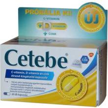 Cetebe Immuntrio C-vitamin + D-vitamin + Cink kapszula 60 db