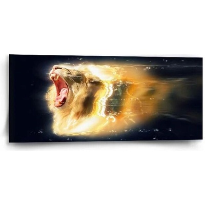 Sablio Obraz Lev art - 110x50 cm