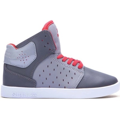 Supra Atom Grey Charcoal Red White