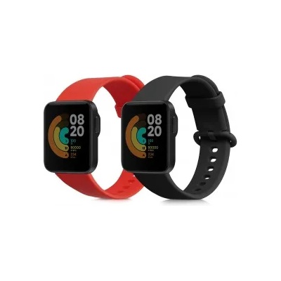 kwmobile 2x Гривна за Xiaomi Mi Watch Lite / Redmi Watch - черен - 49027