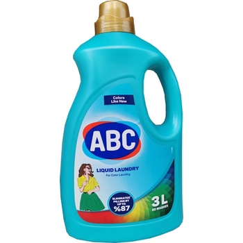 Abc течен перилен препарат за цветно пране, 50 пранета, 2700мл