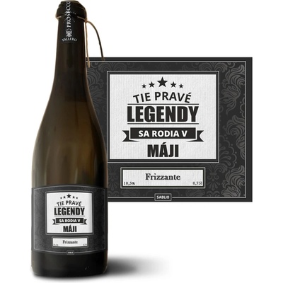 Sablio Tie pravé legendy sa rodia v máji Prosecco biele suché šumivé víno 10,5 % 0,75 l (holá fľaša)