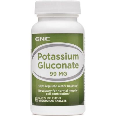 GNC КАЛИЙ ГЛЮКОНАТ 99 МГ 100 ТАБЛЕТКИ | gnc