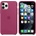 Apple Silicone Case - оригинален силиконов кейс за iPhone 11 Pro Max (светлочервен)