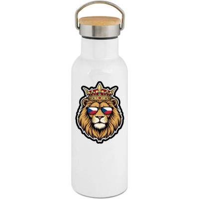 123TRIKO termoska Český lev v brýlích 500 ml vtipné