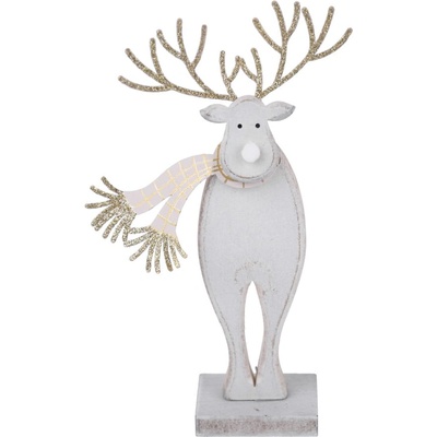 Ego dekor Коледна фигурка на северен елен с шал - Ego Dekor (EGO-216218)