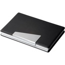 SIGEL Krabička na vizitky, hliník/koženka, 20 ks