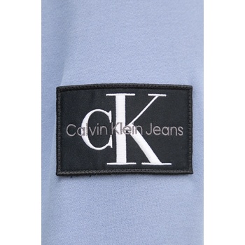 Calvin Klein Памучен суичър Calvin Klein Jeans в синьо с качулка с апликация J30J323430 (J30J323430)