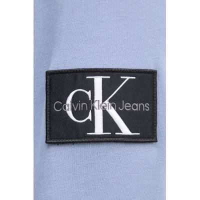 Calvin Klein Памучен суичър Calvin Klein Jeans в синьо с качулка с апликация J30J323430 (J30J323430)