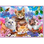 Castorland Пъзел Castorland от 120 части - Котета и цветя (В-13524-1) - baby