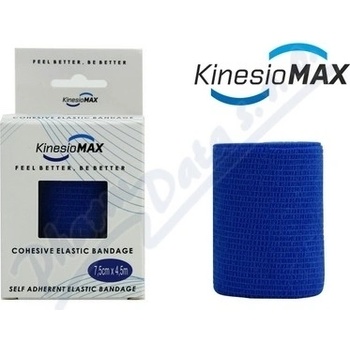 KinesioMAX Cohesive elastické samofixační modrá 7,5 cm x 4,5 m