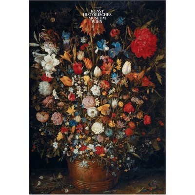 Wooden Piatnik Jan Brueghel Flowers in a vessel 1000 dielov