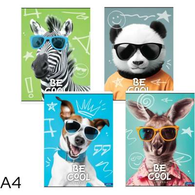 LASTVA Sešit A4 linka 52l Be Cool mix