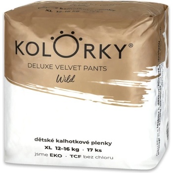 Kolorky Deluxe Velvet wild XL 12-16 kg 17 ks