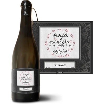 Sablio Moja mamička je tá zo všetkých najlepšia Prosecco biele suché šumivé víno 10,5 % 0,75 l (holá fľaša)