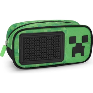 MINECRAFT Квадратен ученически несесер Minecraft Pixel - с 1 цип (72517)