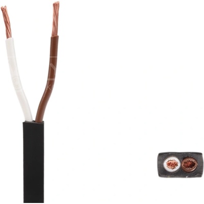 Kabel 2×1,5 mm2, plochý 6,5×3,9 mm pro spojky QS150 (Jaeger, SNAP-IN)
