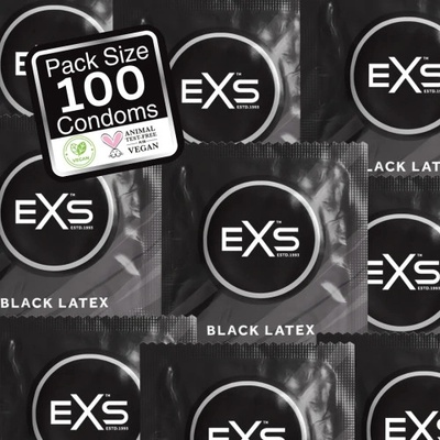 EXS Condoms 100 бр. Черни презервативи EXS Black