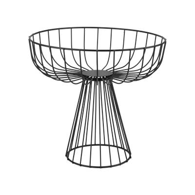 Horecano HORECANO-REN-Фруктиера метална кръгла на столче Ø30xh28cm ЧЕРНА (HC-39158) (0139158)