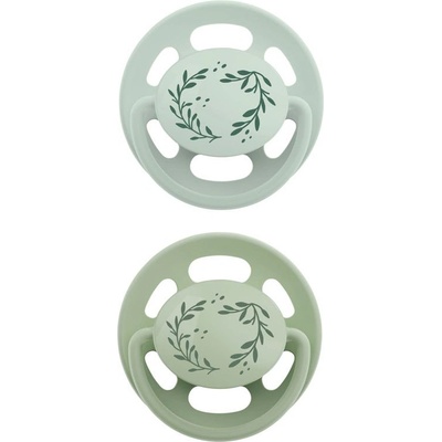 NIP Бебешки залъгалки NIP Green - Cherry, каучук, 0-6 м, мента/светлосиня (440008219103244)