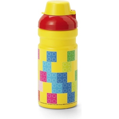 Láhev na pití LEGO® Brick - červená/žlutá