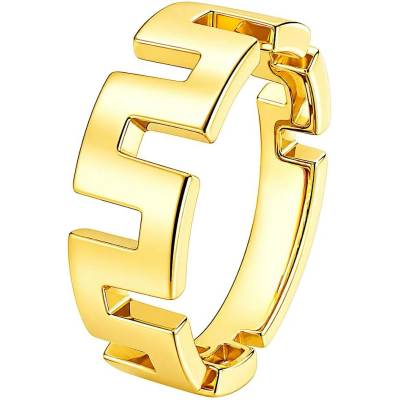 Zlaton Prsten žluté zlato s geometrickým vzorem 000480612229