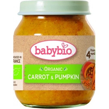 Babybio БИО Зеленчуково пюре Моркови и тиква 130г