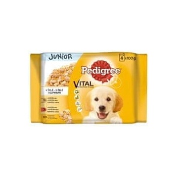Pedigree Junior kura ryža hovädzina ryža v želé 4 x 100 g